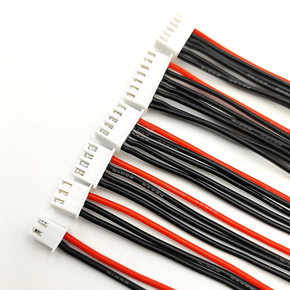 5set 2s 3/4/5/6s LiPo Battery Balance Charger Plug Line Extension Cord Wire Balancer Connector Cable JST XH 2.54 Male to Female