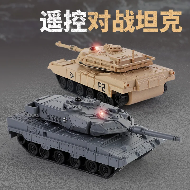 New In-Stock Mini Tank Remote Control Battle Tracked Tank Military Tank Model Simulation Tiger Tank For Boys Gifts