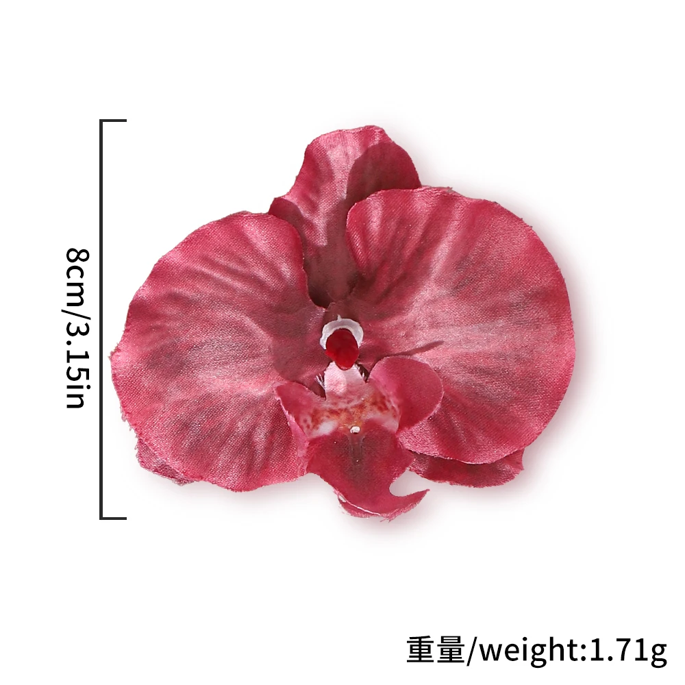 10 قطعة فراشة السحلية الزهور الاصطناعية رؤساء 8 سنتيمتر الزهور وهمية للمنزل ديكور الزفاف الديكور لوازم الحفلات هدية الإكسسوار #6