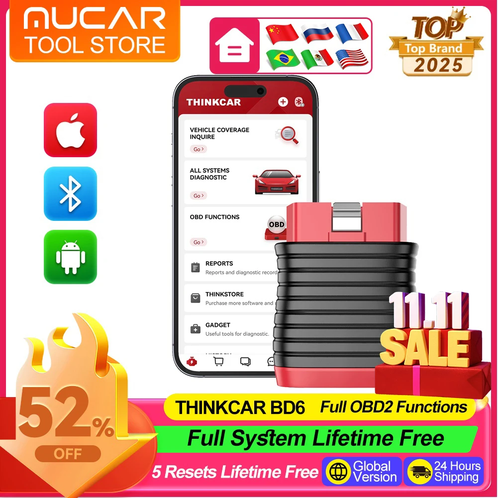 Thinkcar BD6 2024 차량 진단기: 완전 시스템 진단, 오일 리셋부터 IMM0 키 프로그래밍까지 가능한 실전 리뷰