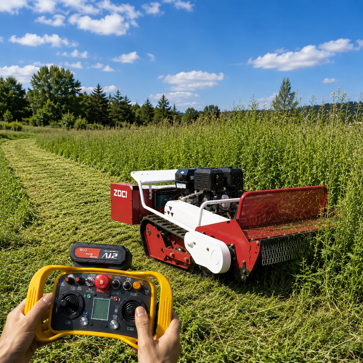 Smart Garden Box - カスタマイズ可能なスマートリモコン芝刈り機、庭園、果樹園、農場、斜面、重作業用クローラ式草刈機