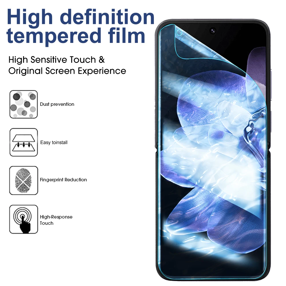 9in 1 Flexible TPU Screen Protectors for Xiaomi Mi Mix Flip Hydrogel Film Front Back Full Coverage Protective Cover Films