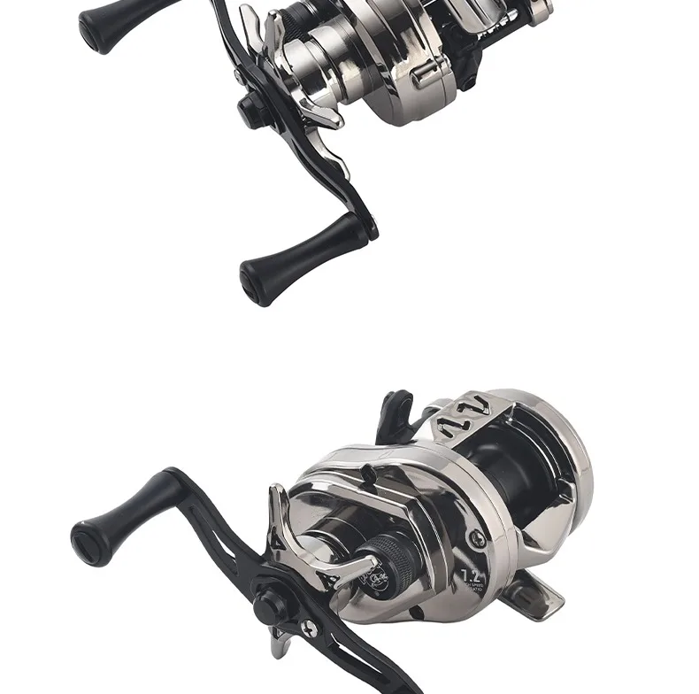 Lizard Fishing DEMON DC Gun-Smoke Color Baitcasting-Rolle Elektronische Bremse Anti-Backlash Leichte Vielseitige Angelrolle – Detail 29