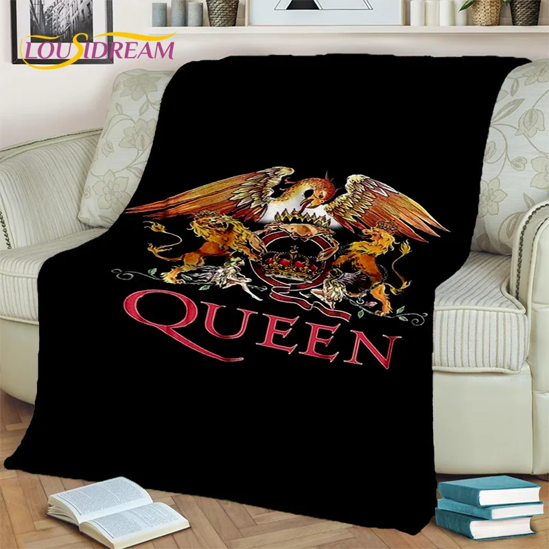 Coperta Queen-Rock-Band 3D freddy Mercury, coperta morbida per la casa camera da letto divano da letto Picnic Travel Office Cover coperta per bambini