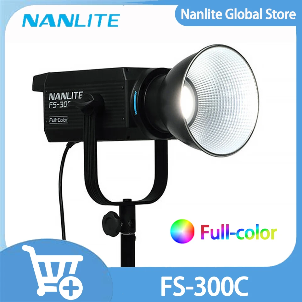 Nanlite FS-300C Полноцветный RGBW 300 Вт 2700K-7500K Профессиональный светильник для фотосъемки для студии прямой трансляции Открытый заполняющий свет для видео Nanlite FS-300C Полноцветный RGBW 300 Вт 2700K-7500K Профессиональный светильник для фотосъемки для студии прямой трансляции Открытый заполняющий свет для видео