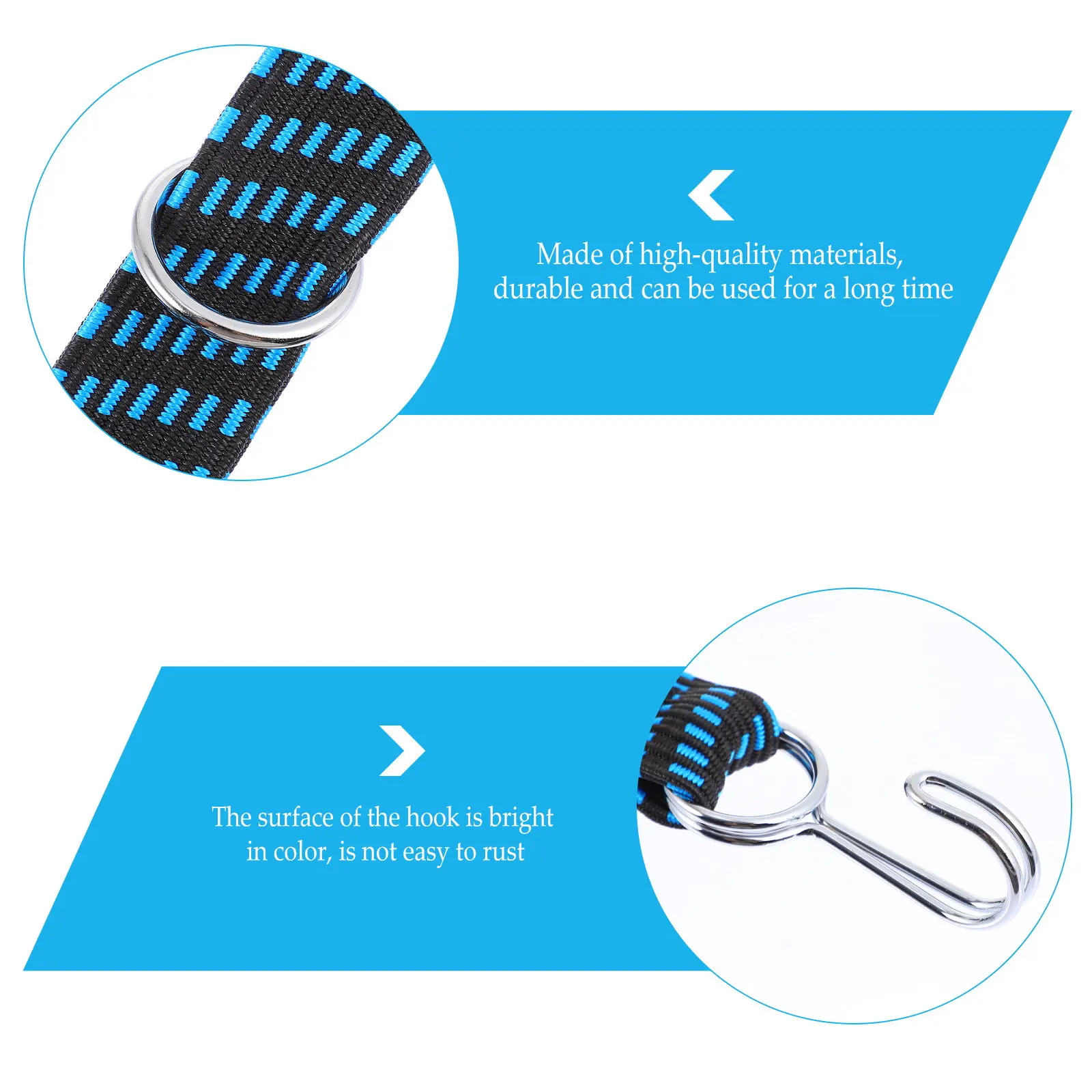 

Набор из 4 прочных эластичных веревок с крюками, износостойкие крепежные ремни для велосипедов, автомобилей, багажа, эластичные стяжки для фиксации грузов