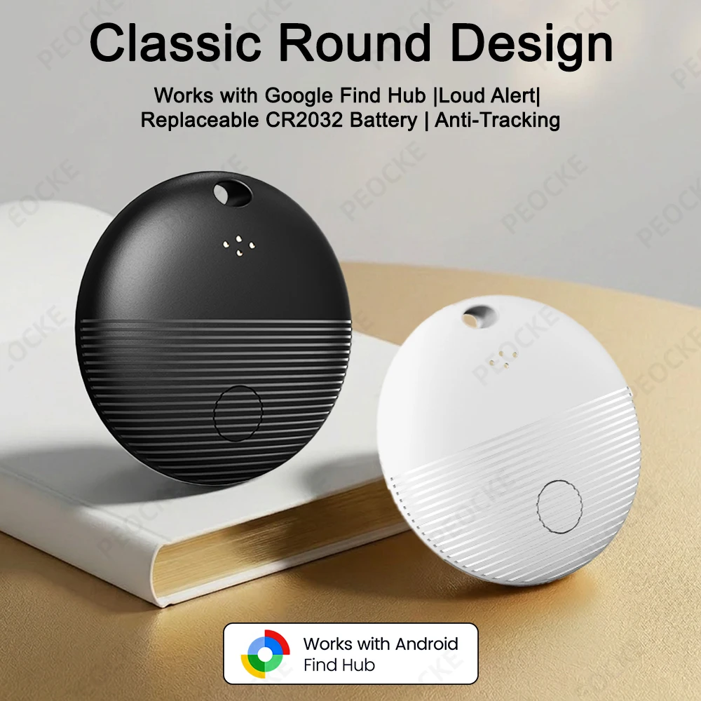 1/2/4PCS Google Find My Supported Android GPS Tracker,Works with Google Find Hub Device,Anti-Lost Locator for Key Bag Wallet Car - view 2