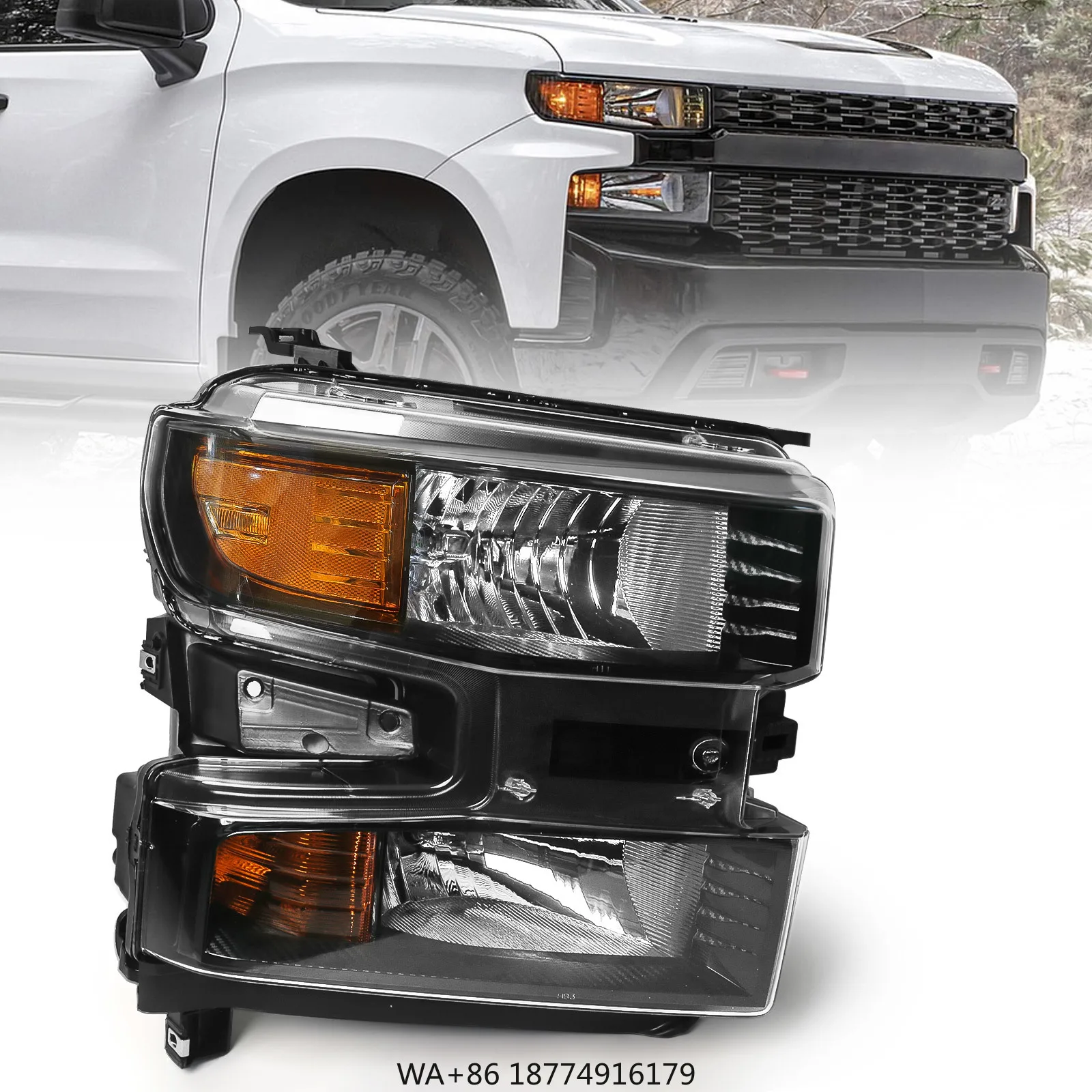 

Галогенная фара в сборе для Chevrolet Silverado 1500 2019-2021