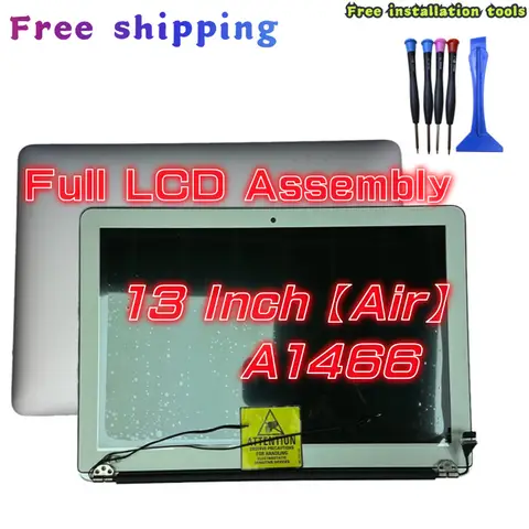 Nueva pantalla LCD para portátil, montaje completo, media superior completa para Macbook Air de 13 pulgadas A1466 2013-2017, reemplazo de pantalla