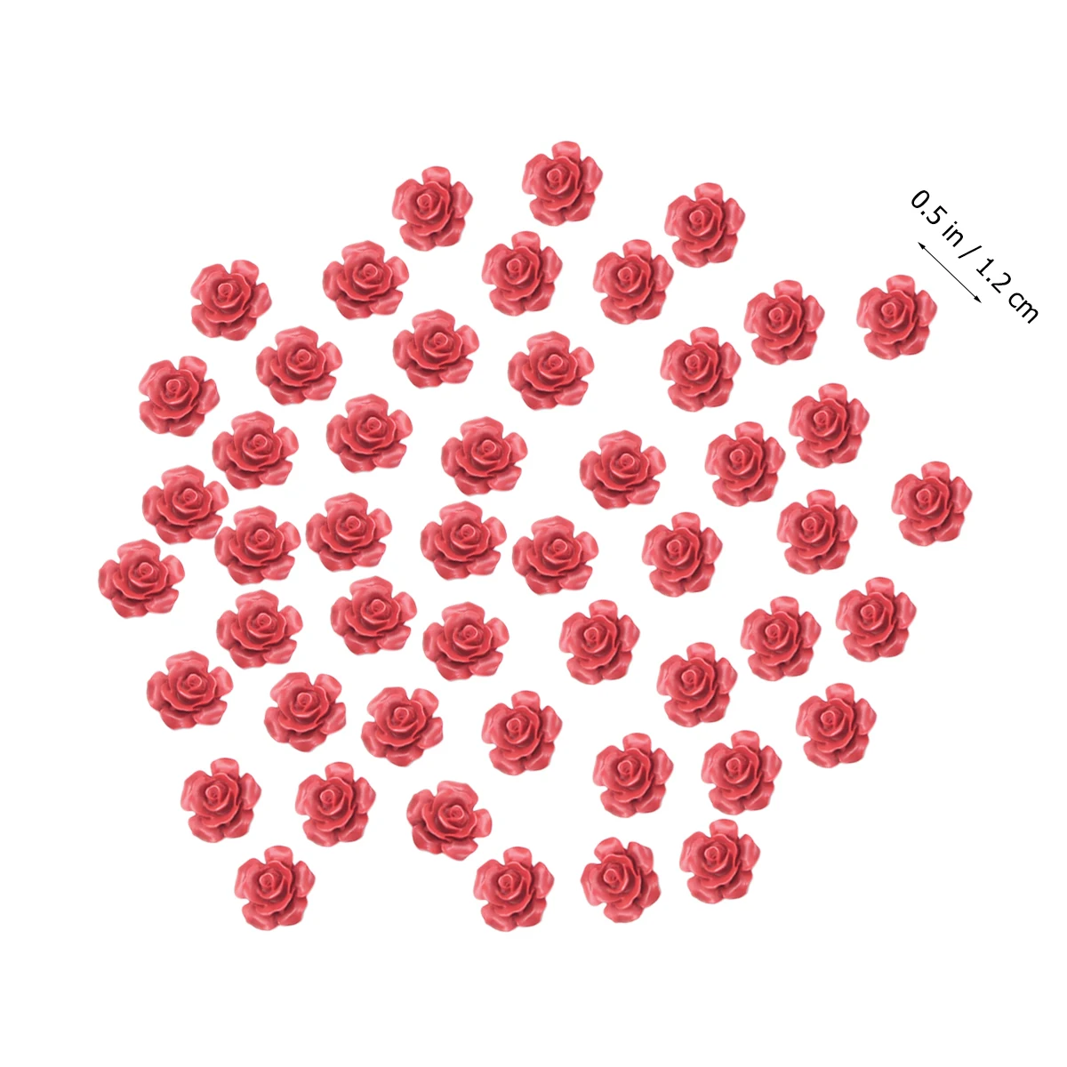 

50 Pcs Bead Accessories Diy Rose Jewelry Rose Decor Jewelry Making DIY Craft Supplies Loose Beads Handmade Gifts