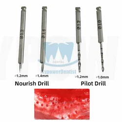 Trapano per nutrienti dentali aumento dell'impianto osseo trapano per fori nutrienti Tack GBR Pilot Drill