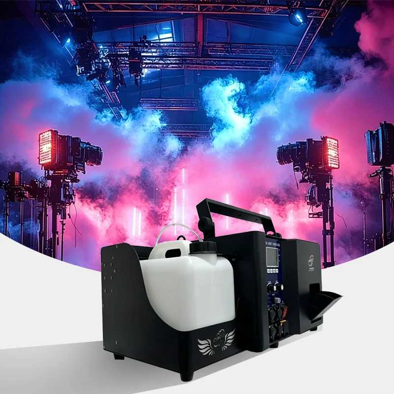 【High Quality】DMX512 CO2 Haze Machine Stage Special Effect High Efficiency Fine Fog Long Hang Time Silent Operation Event Show U