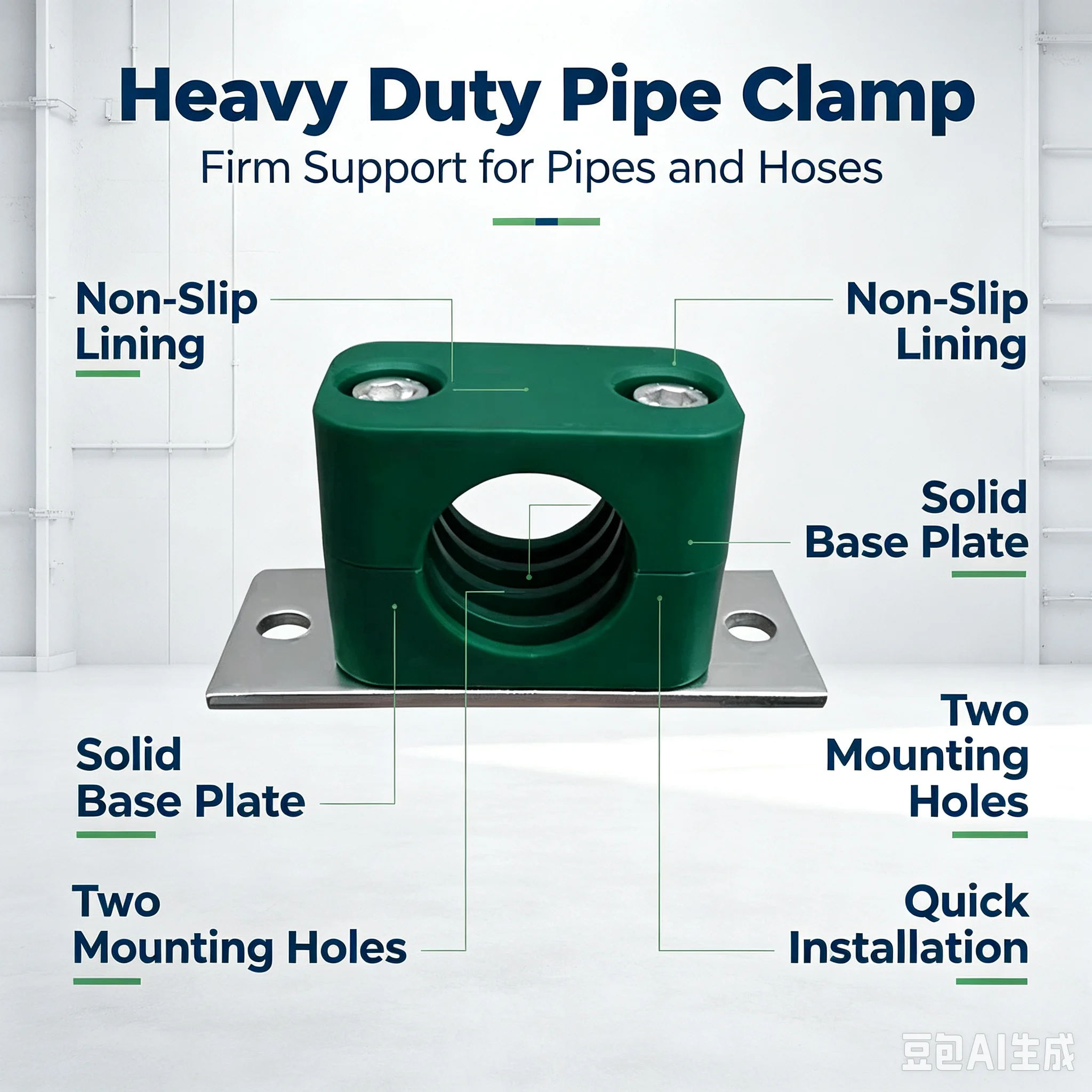 5PCS 6/8/10/12/14/15/16/17/18/20/22/25/28/30/32/35mm Diameter Pipe Bolted Plastic Clips Pipe Clamp Tube Fastener Assortment Kit