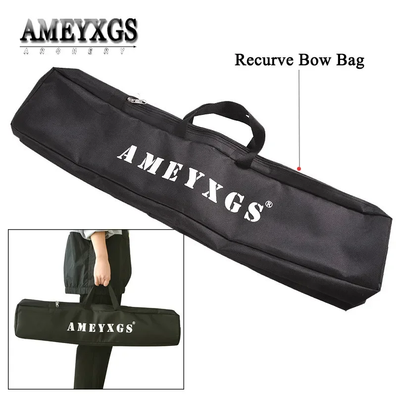 

1pc Recurve Bow Bag Canvas Double Layers Large-Capacity Portable Split Bow Case for Archery Hunting Shooting Accessories