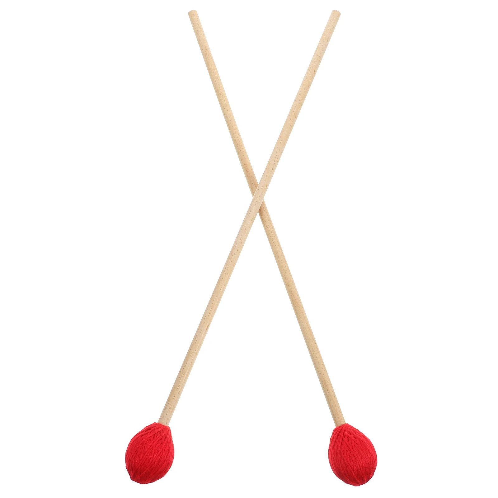 

Marimba Mallets Red Color Comfortable H Wool Wrapped Durable Construction Suitable Home Studio Performance Percussion