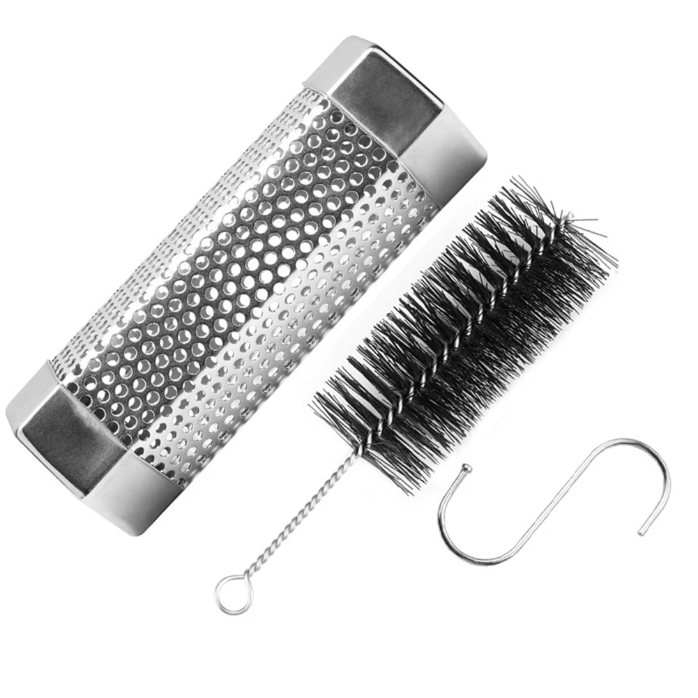 Cold Smoke Generator BBQ Smoke Tube Rich Smoky Flavors Sufficient Smoke Generation Abundant Smoke Bonus Accessories