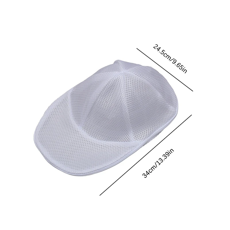 Unisex Baseball Cap Mesh Anti-deformation Cleaner Protector Cover for Laundry Machine Hat Shaper Storage Bag with Plastic Rack