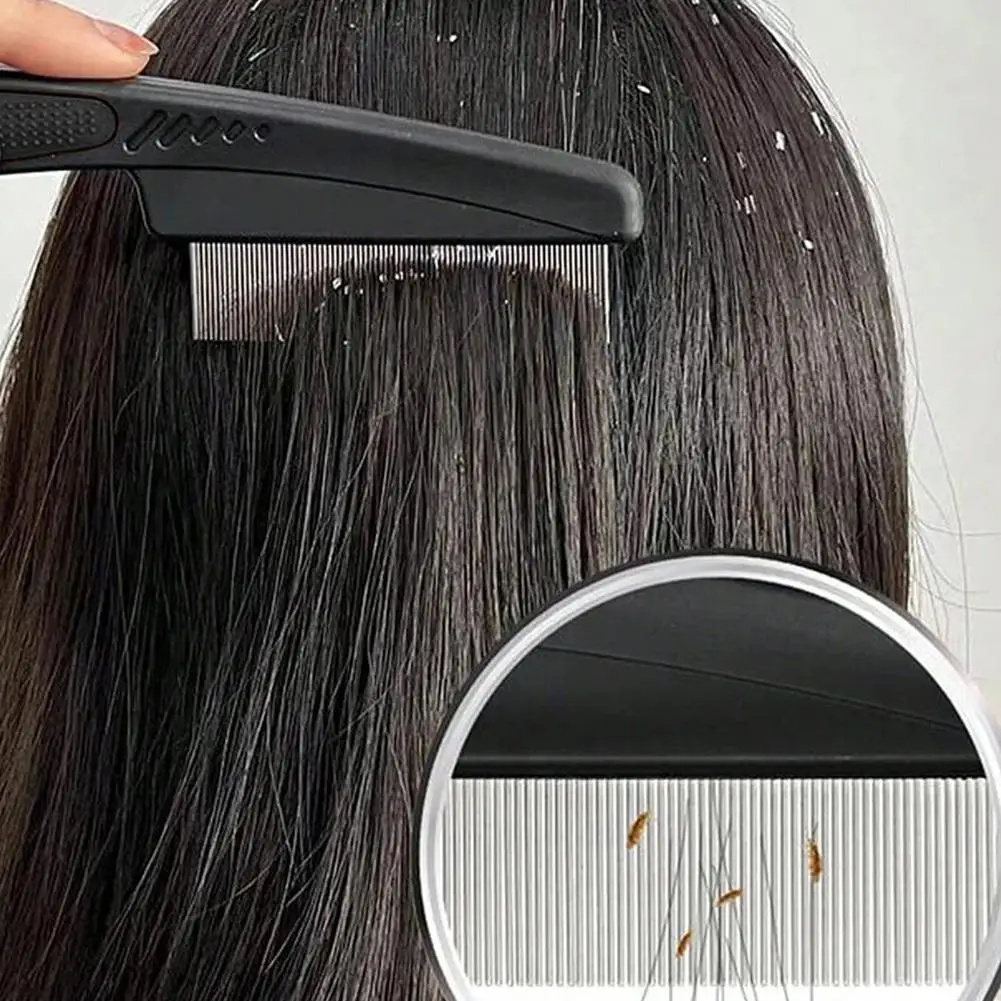 Head Lice Comb Fine Tooth Comb Nit Removal Hair Comb Pet Flea Comb for Dogs Cats Pet Hair Remover Lice Comb Accessories