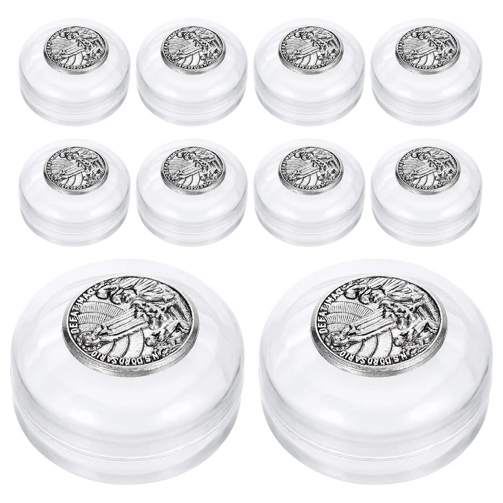 

10 Pcs Bead Beads First Communion Rings Decor Compartment Storage Boxes Jewelry Case Gift Holy for Plastic Miss