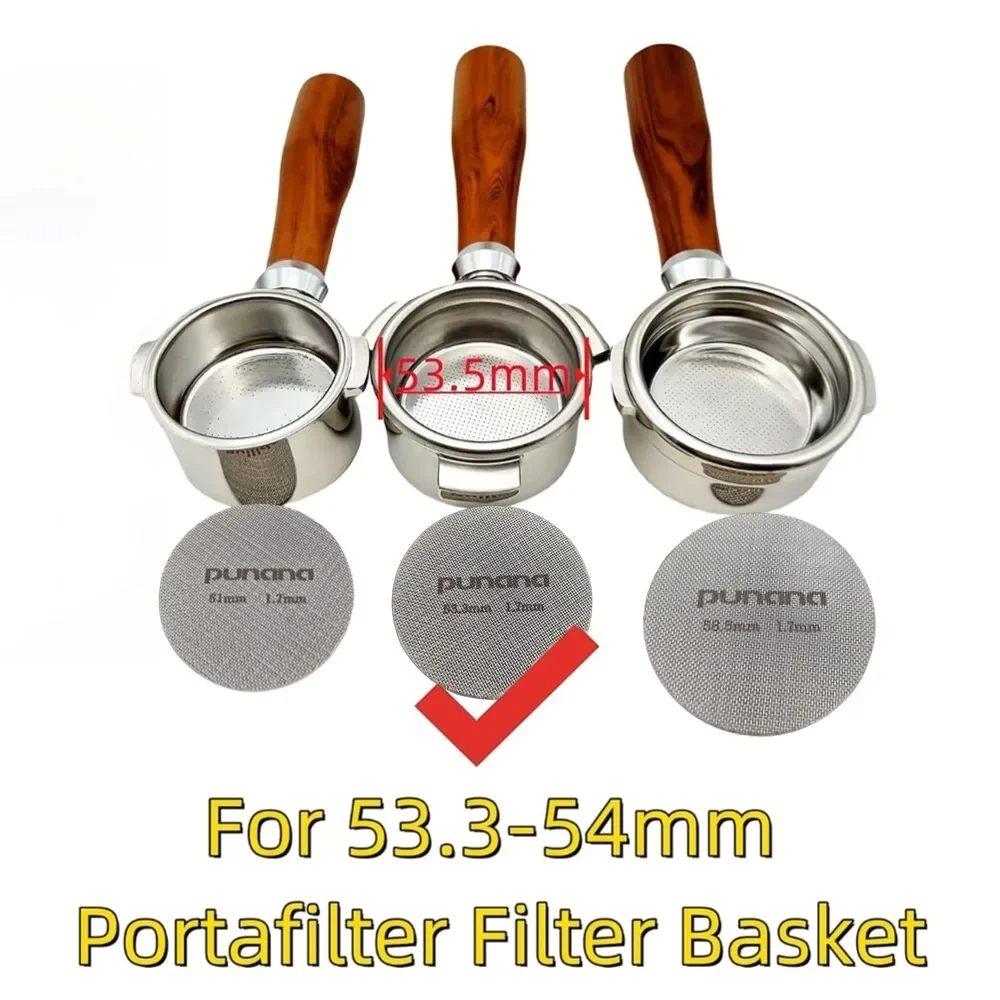 Punana Espresso Puck Screen Food-grade 316 Stainless Steel Espresso Filter Professional Barista Coffee Filter Mesh 51/53.3/58mm