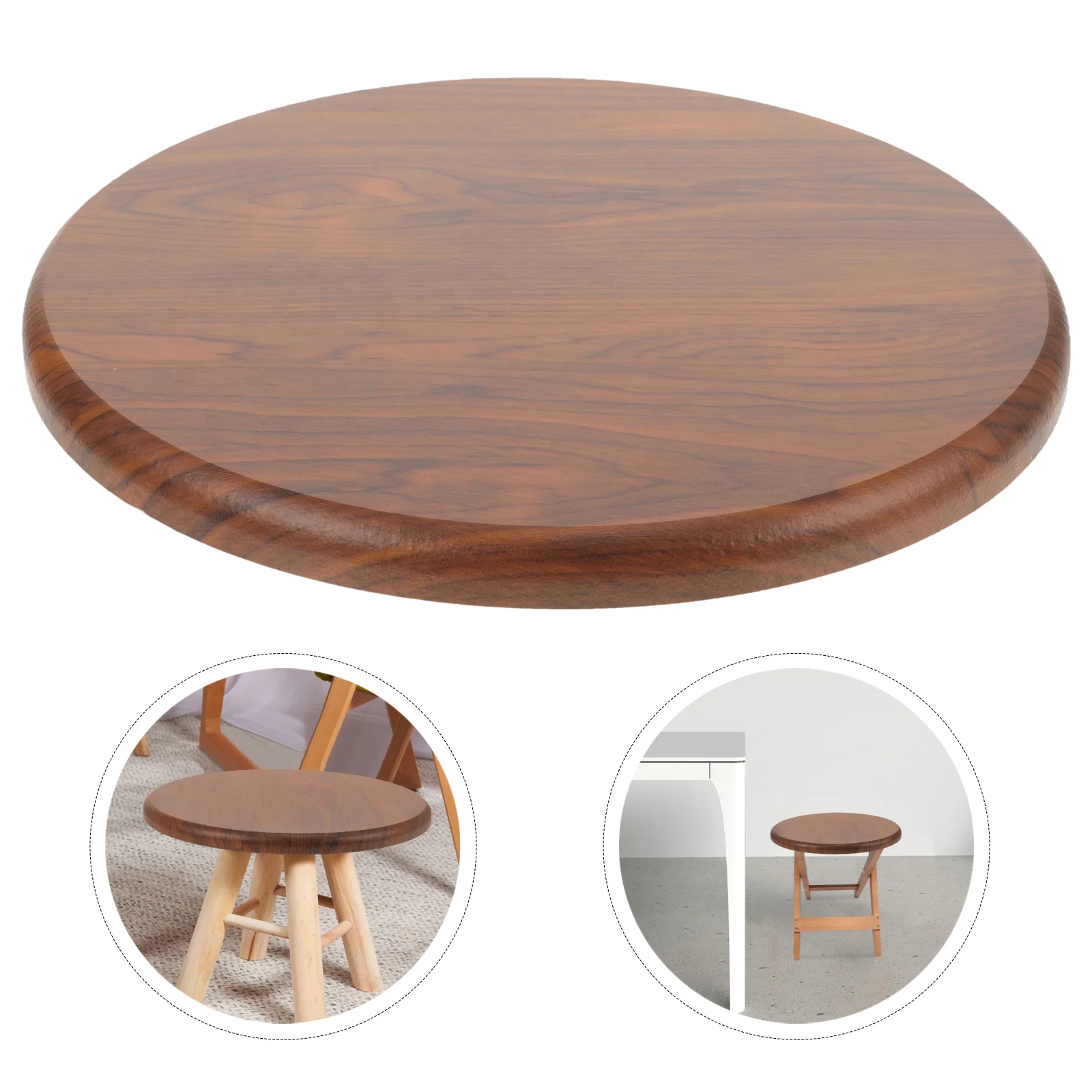

Solid Wood Round Stool Seat Replacement Barstool Wooden Top Home Dining Chair Repair Part For Bar Chair