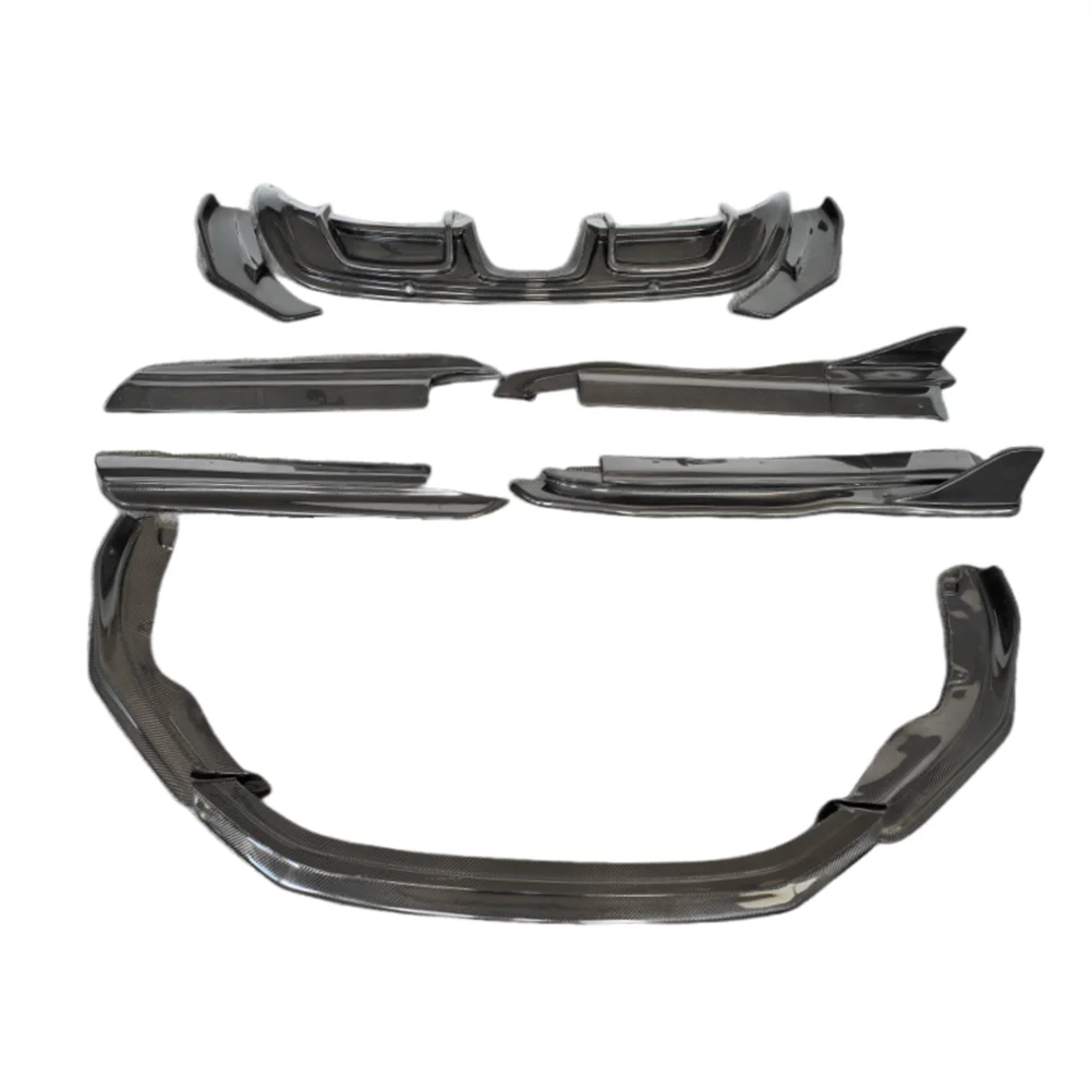 

High Quality Genuine Carbon Fiber A-style Front Lip Rear Diffuser Side Skirt Body Kit for PorscheS 718 Boxster Cayman