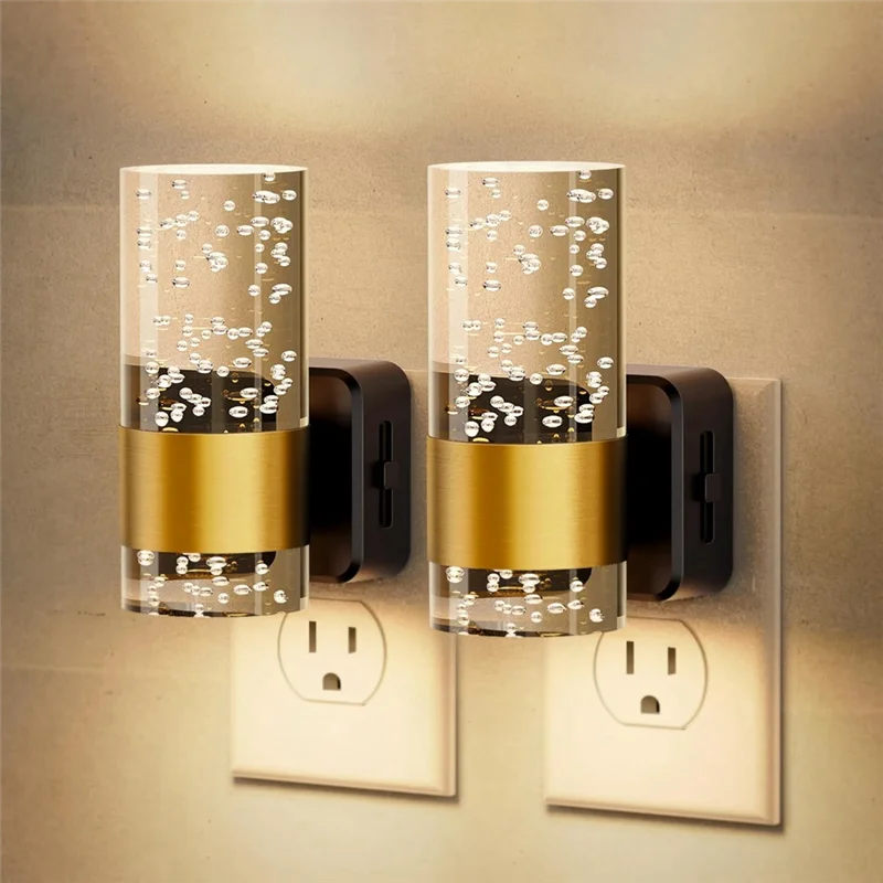 

ABVJ-Night Lights Plug Into Wall Plug In Night Light With Auto Light Sensor For Bathroom,Hallway,Bedroom US Plug