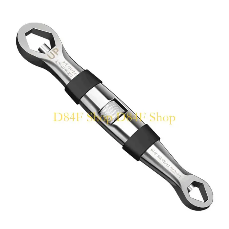 D84F Flexible Type Pocket Wrench 1/4-inch to 3/4-inch 7mm to 19mm Adjustable 23-IN-1 Multi Functional Universal E-Torx