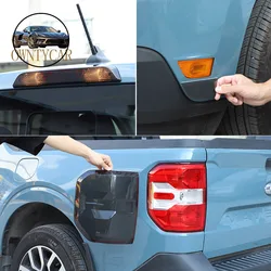 For Ford Maverick 2022-2025 Black Car Tail Light Cover Brake Light Wide Indicator Protective Cover Decorative Accessories