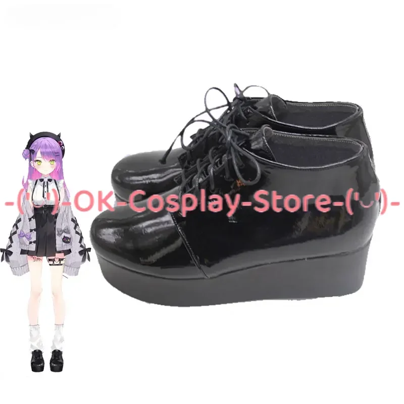 [Aangepast] Tokoyami Towa Cosplay Schoenen Vtuber Anime Rollenspel Props Vrouwen Halloween Carnaval Holiday Party PU Lederen Laarzen