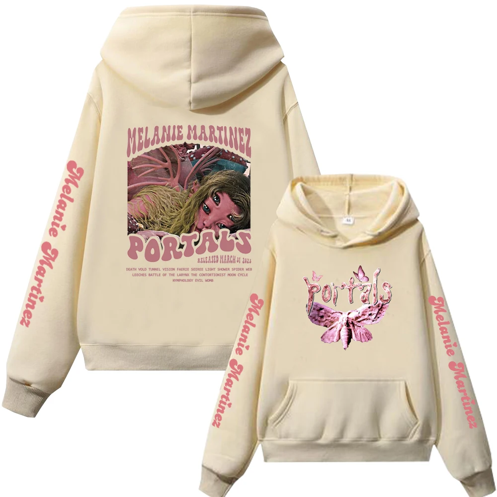 Melanie Martinez Portals Bluzy z nadrukiem Mężczyźni Kobieta Hip Hop Bluza z kapturem Bluzy z kapturem Harajuku Pulowery Unisex Dres Odzież