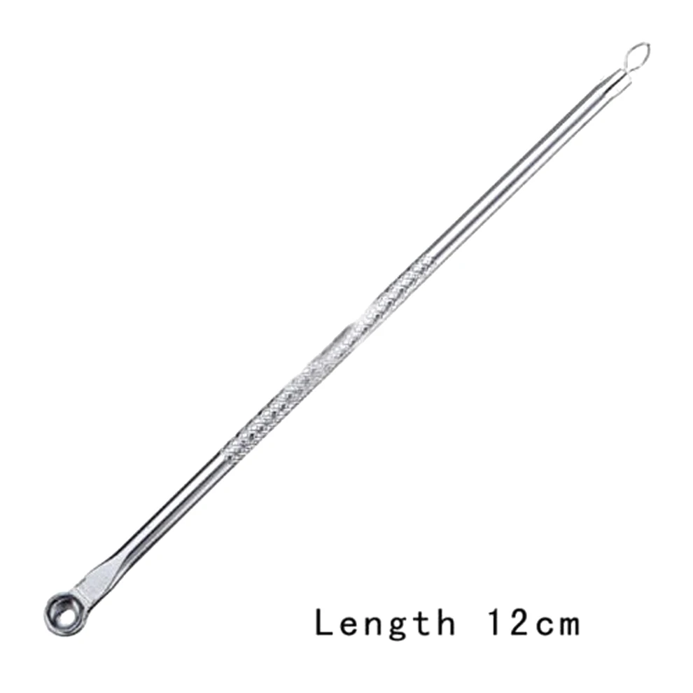 2x Dual Heads Acne Needle Blackhead Blemish Squeeze Pimple Extractor Remover Spot Cleaner Beauty Skin Care Tool Stainless Steel