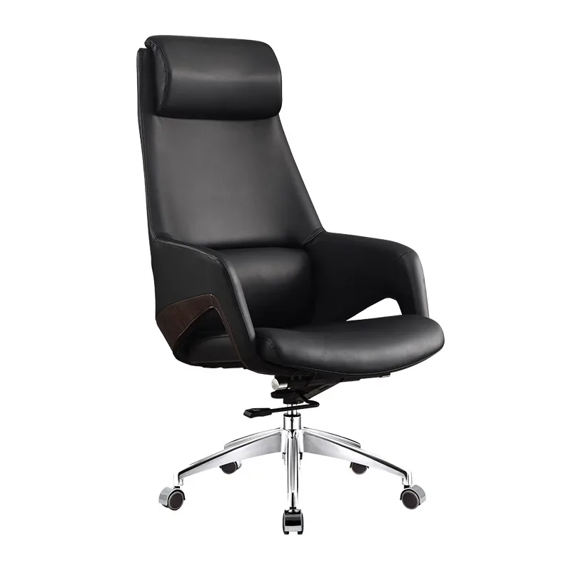 

Factory Wholesale Simple and Comfortable Office Chair with High Backrest and Adjustable Wheel Height