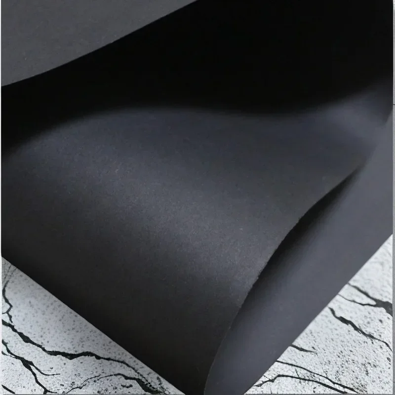 50 ورقة A4 ورق كرافت أسود فارغ يمكنك صنعه بنفسك بطاقة حرفية يدوية صنع ورق رسم يدوي ورق مقوى للمكتب والمدرسة المنزلية