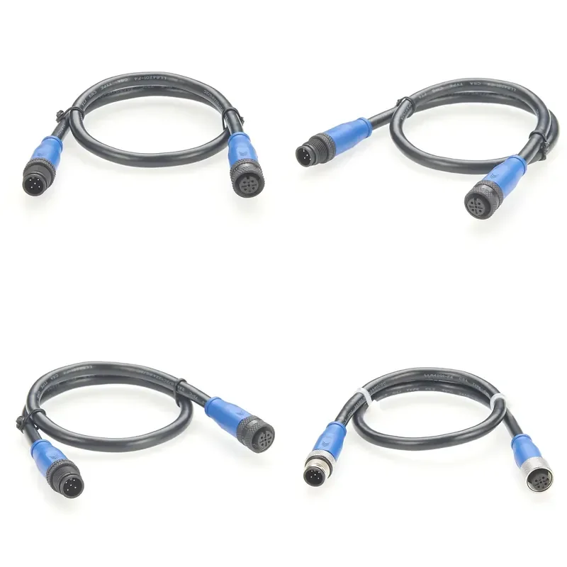 NMEA2000 tap cable M12 A code CAN bus cable Microchanger M12 DeviceNet bus cable, M12 extension cable, sensor actuator cable