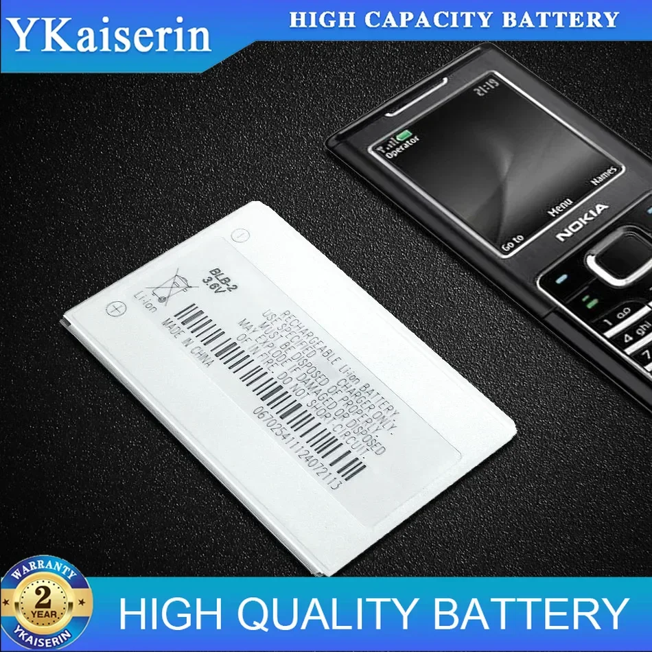 Mobile Phone Battery BLB-2 800Mah For Nokia 3610 6500 6510 6590 6590I 7650 8210 8250 8270 8290 8310 8390 8850 BLB 2