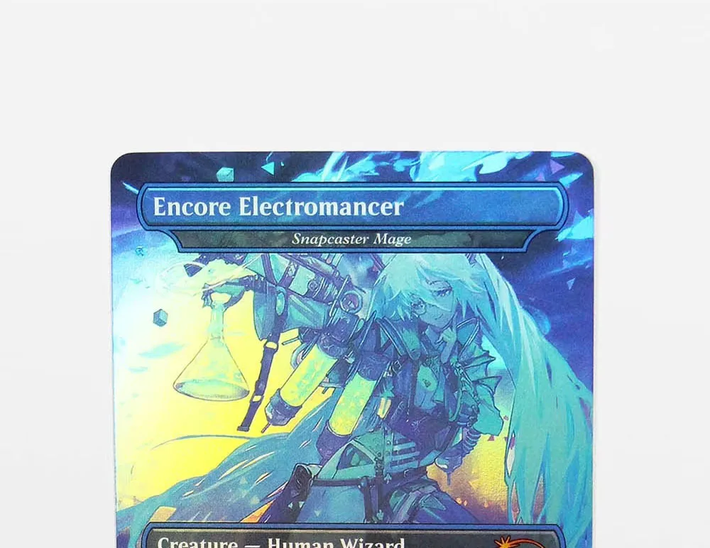 

Foil/Holo Encore Electromancer Magical Proxy Cards Game Black Top Quality Proxy Gathering Board Deck Game Trading Cards Proxy