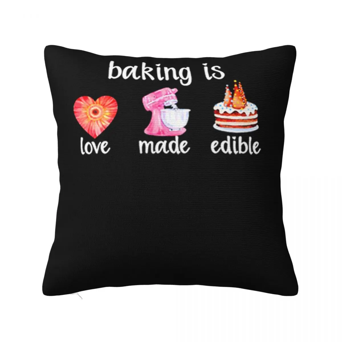 Baking Is Love Made Edible Cartoon Character 2021 Cheap Sale Adults Pure Customiz Basic Creative Fashion Pillow Case