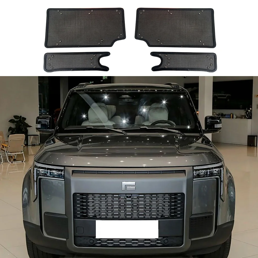 

Защитная сетка на решетку радиатора автомобиля из нержавеющей стали от насекомых, пыли и листьев для BAIC Jishi Polestone 01 Rox 01