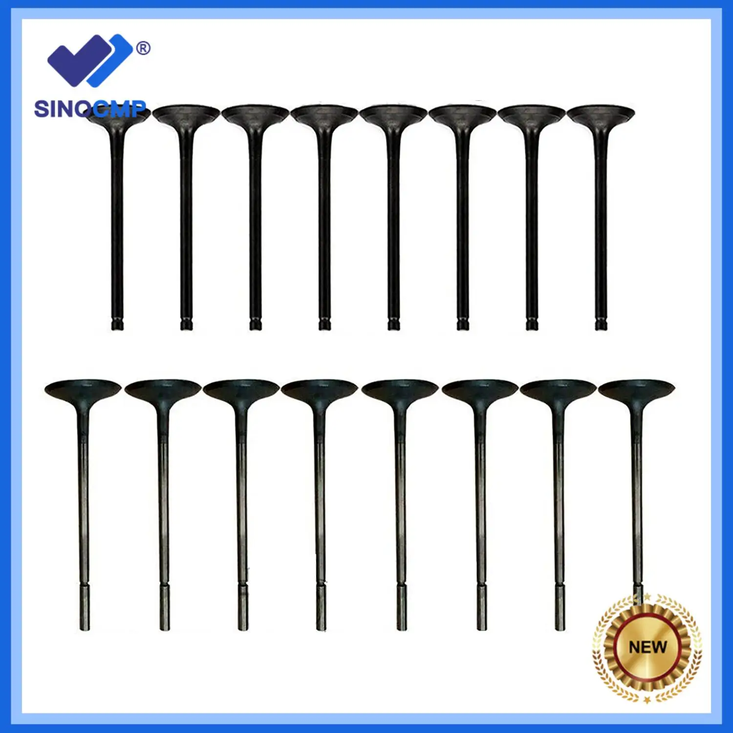 16pcs Intake & Exhaust Valve Kit LR010863 LR010698 For Range Rover Jaguar 508PS 5.0 V8 Supercharged New Car Parts