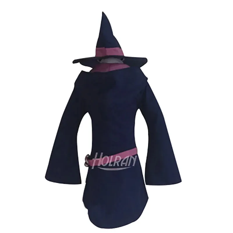 25COSAnime Little Witch Academia halloween uniforme escolar para mujer traje cosplay disfraz capa mágica sombrero bata traje