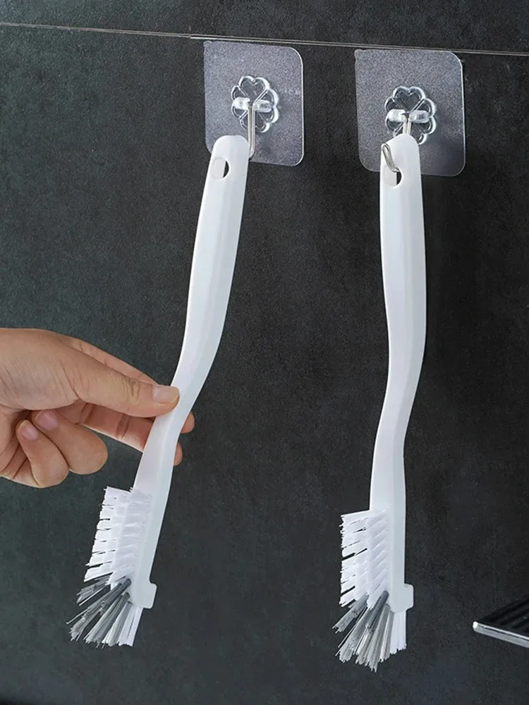 Waschbeckenbürste im japanischen Stil, Reinigungstassenbürste mit langem Griff, Ellenbogen-Design, Schwanzloch, Wandbehang, Fugenreinigungszubehör – Detail 10
