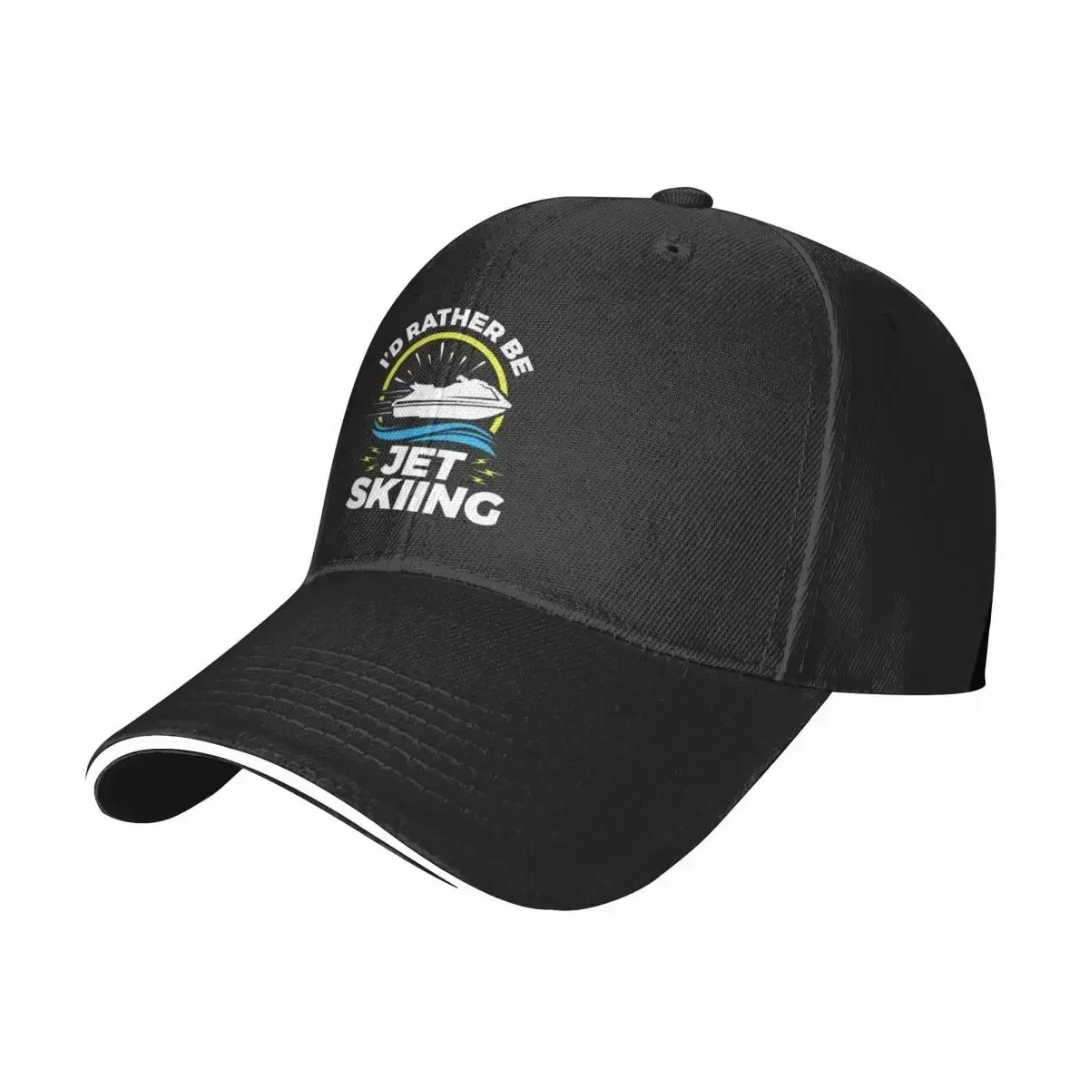 I'd Rather Be Jet Skiing Baseball Cap Big Size Hat Hat Beach Dropshipping Men's Luxury Women's