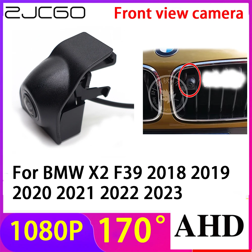 

ZJCGO AHD 1080P LOGO Car Parking Front View Camera Waterproof for BMW X2 F39 2018 2019 2020 2021 2022 2023