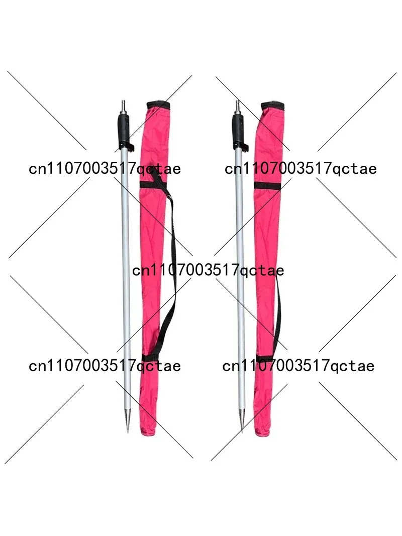 2 Pcs 2.15m Telescopic Prism Pole for  Total Station Precise Tip Stretch Measurement Instruments Tip