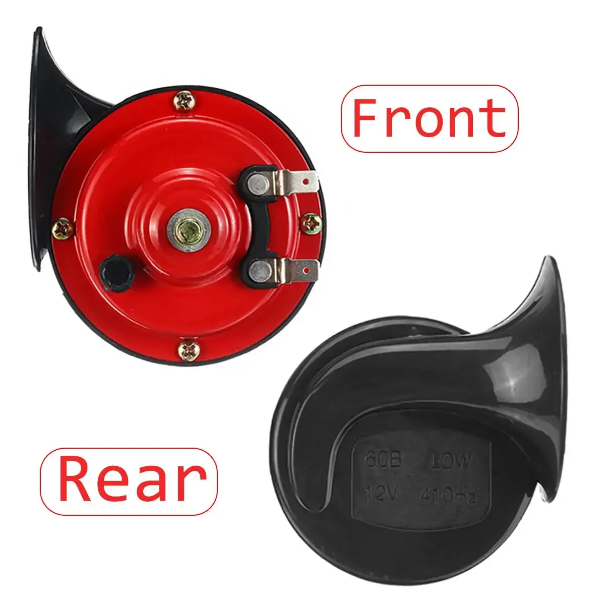 2PCS for Motorcycle Car Truck SUV Boat Waterproof 12V 300DB Universal Loud Car Horn Electric Snail Train Horn Super Loud Horns