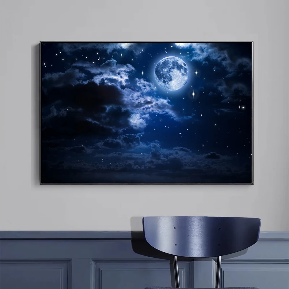 01 (8) universo cielo estrellado explorar ciencia misterio espectacular imagen HD tela de seda póster de pared decoración del hogar estilo artístico regalo del Festival
