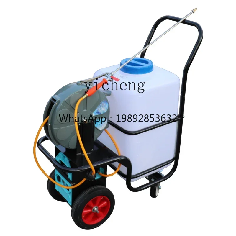 JX elektrisches Sprühgerät mit Handschub, 60 Liter, Hochdruck-Garten-Landwirtschaftssprühgerät, Desinfektionsmaschine für den Bauernhof