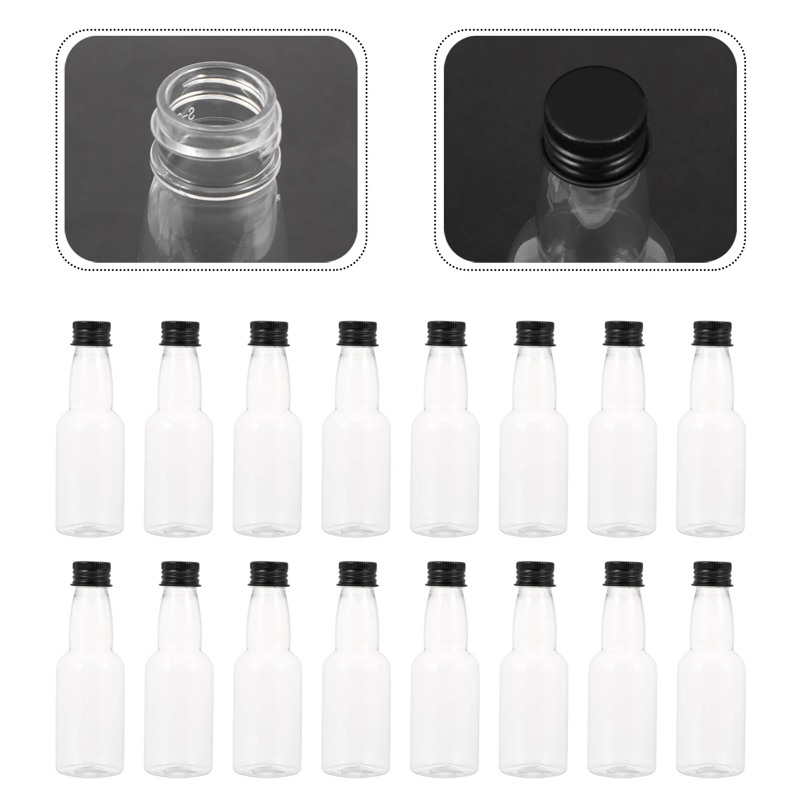 

25pcs Seasoning Bottles Plastic Juice Containers Multipurpose Household Storage For Milk Tea Coffee Wine Sauce Condiment