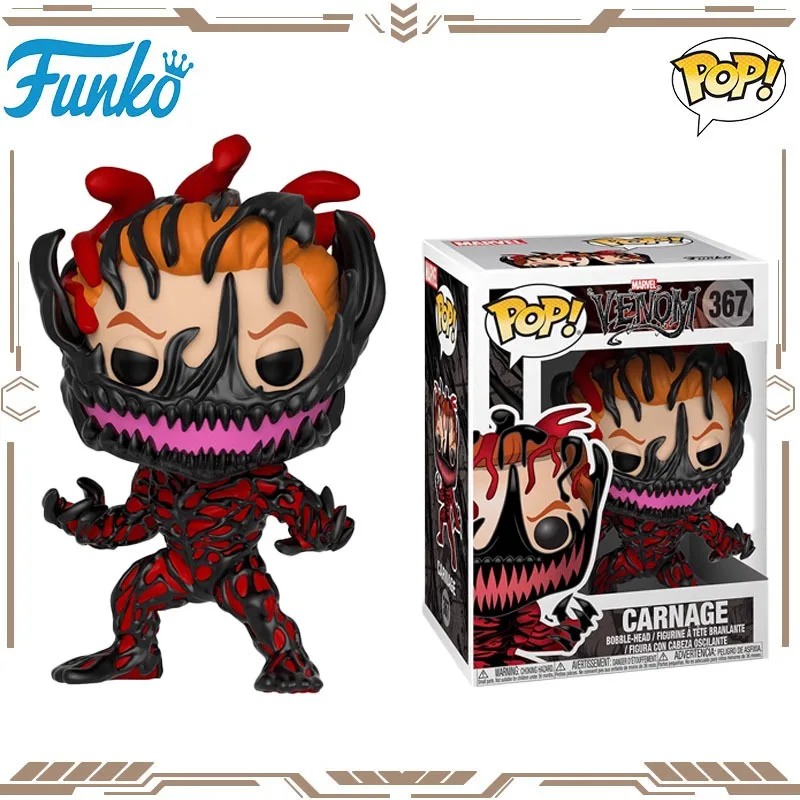 

Funko POP Original Genuine Venom CARNAGE 367 Action Figure Toys for Boys Girls Gift Collectible Model Ornaments
